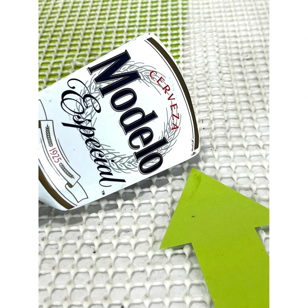 Modelo Especial Beer Tap Handle White Gold Cerveza Draft Bar Triple Side 10.5